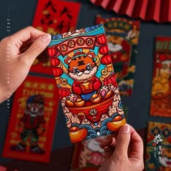 2022虎年紅包壓歲春節(jié)過新年國潮個性創(chuàng)意卡通袋子結(jié)婚利是封批發(fā)